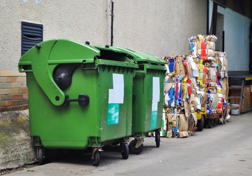 Recycling old items during garage clearance
